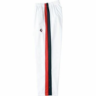 バスケットパンツ ウォームアップパンツ 裾ボタン 秋冬物 コンバース Converse Warm Up Pants White/Navy