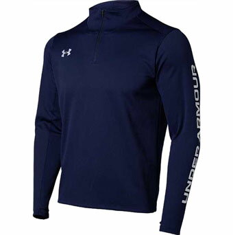 バスケットジャケット ウェア 秋冬物 アンダーアーマー UnderArmour UA Knit Top Navy ランニング トレ..