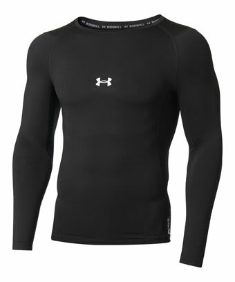 バスケットサポーター インナー トップ アンダーアーマー UnderArmour UA COLDGEAR ARMOUR COMPRESSION L/S CREW SHIRT Black ランニング トレーニング ストリート