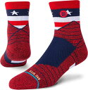 バスケットソックス ウェア ミッドクルーソックス STANCE AMERICAN QTR Red