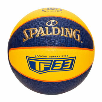 バスケットボール 6号球 スポルディング Spalding TF33 オフィシャルゲームボール 6号球 Navy/Yellow