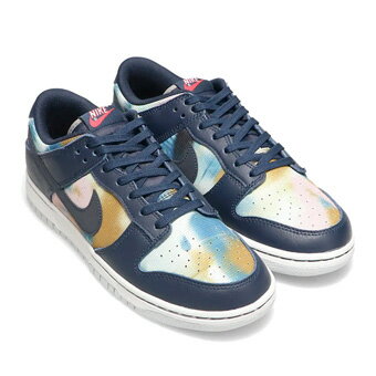 バスケットシューズ バッシュ スニーカー グラフィティー ナイキ Nike Dunk Low Retro PRM Graffiti Navy/Yelow ストリート