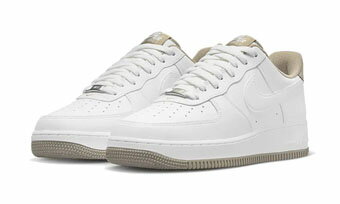 バスケットシューズ バッシュ スニーカー トープ ナイキ Nike Air Force 1 Low '07 White/Taupe ストリート