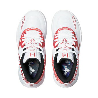 バスケットシューズ バッシュ ラメロボール プーマ Puma MB.01 Team Lo GS GS White/Red 【GS】キッズ