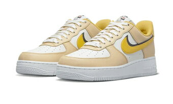 バスケットシューズ バッシュ スニーカー ナイキ Nike WMNS AIR FORCE 1 82 '07 LX W White/Tan/Yellow ストリート 【WOMEN'S】