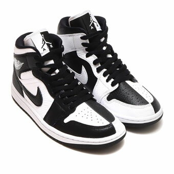 バスケットシューズ バッシュ スニーカー ジョーダン Jordan Wmns Air Jordan 1 Mid SE W White/Black ストリート 【WOMEN'S】 2