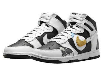 バスケ@TOKYO UltimateCollectionのバスケットシューズ バッシュ スニーカー リバース　パンダ ナイキ Nike Wmns Dunk high LX W Reverse Panda White/Black ストリート 【WOMEN'S】｜アングル2