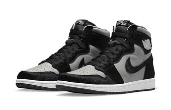 バスケ@TOKYO UltimateCollectionのバスケットシューズ バッシュ スニーカー ジョーダン Jordan Wmns Air Jordan 1 High Retro OG W Medium Grey/Black ストリート 【WOMEN'S】｜アングル2