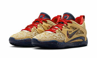 バスケットシューズ バッシュ ナイキ Nike KD 15 EP GOLD/NAVY 2