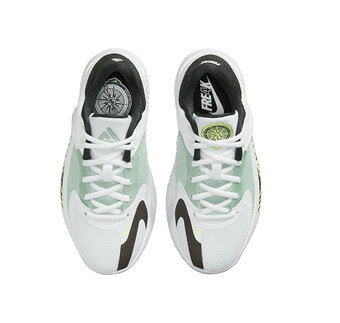 バスケットシューズ バッシュ フリーク ナイキ Nike Zoom Freak 4 GS GS White/ Volt 【GS】キッズ