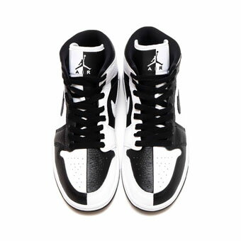 バスケットシューズ バッシュ スニーカー ジョーダン Jordan Wmns Air Jordan 1 Mid SE W White/Black ストリート 【WOMEN'S】 3