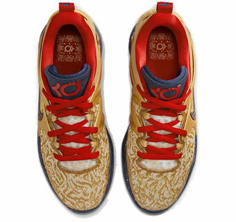 バスケットシューズ バッシュ ナイキ Nike KD 15 EP GOLD/NAVY 3