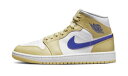 バスケットシューズ バッシュ スニーカー ジョーダン Jordan Wmns Air Jordan 1 Mid Lemon Wash W Lemon Wash /L.Blue/White ストリート 【WOMEN'S】