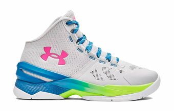 バスケットシューズ バッシュ アンダーアーマー UnderArmour Curry 2 SPLASH PARTY GS GS White/Blue/Silver 【GS】キッズ