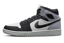 バスケットシューズ バッシュ スニーカー ジョーダン Jordan Wmns Air Jordan 1 Mid SE W Sail/Black/Steel Gr...