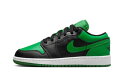 バスケットシューズ バッシュ スニーカー ジョーダン Jordan Air Jordan 1 Low GS Black/Lucky Green ストリート 【G...