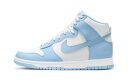 バスケットシューズ バッシュ スニーカー ナイキ Nike Wmns Dunk high Aluminum W White/L.Blue ストリート 【WOME...