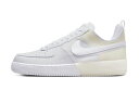 バスケットシューズ バッシュ スニーカー ナイキ Nike Air Force 1 React White/White ストリート