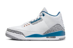 バスケットシューズ バッシュ スニーカー ジョーダン Jordan Air Jordan 3 Retro Wizards White/Blue ストリート