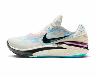 バスケットシューズ バッシュ ナイキ Nike Air Zoom G.T. Cut 2 White/Black/L.Blue/Pink