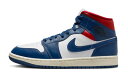 バスケットシューズ バッシュ スニーカー ジョーダン Jordan Wmns Air Jordan 1 Mid W White/Blue/Red ストリート 【WOMEN