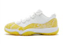 バスケットシューズ バッシュ スニーカー ジョーダン Jordan Wmns Air Jordan 11 Retro Low W Yellow Snakeski...