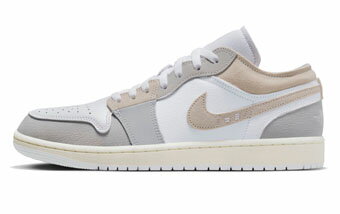 バスケットシューズ バッシュ スニーカー ジョーダン Jordan Air Jordan 1 Low SE Craft Grey/Orewood Brown/Sail ストリート