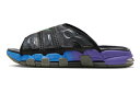バスケットシューズ バッシュ スニーカー ナイキ Nike Air More Uptempo Slide Black/Purple/Blue ストリート(4)