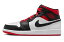 バスケットシューズ バッシュ スニーカー ジョーダン Jordan Air Jordan 1 Mid White/Black/Gym Red ストリート