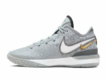 バスケットシューズ バッシュ ナイキ Nike Zoom LeBron NXXT GEN WOLF GRAY/METALIC GLD