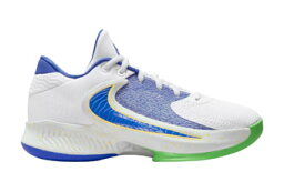 バスケットシューズ バッシュ フリーク ナイキ Nike Zoom Freak 4 GS GS White/Blue/Green 【GS】キッズ