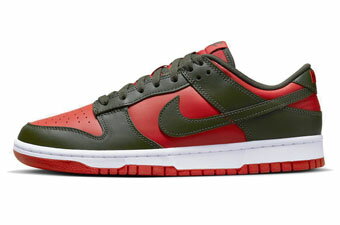 バスケットシューズ バッシュ スニーカー ナイキ Nike Dunk Low Retro BTTYS Red/Khaki ストリート