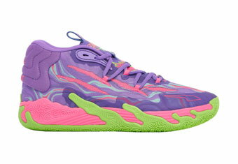 バスケットシューズ バッシュ ラメロボール プーマ Puma MB.03 Toxic GS GS Purple/Green 【GS】キッズ