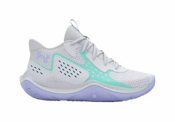 バスケットシューズ バッシュ アンダーアーマー UnderArmour UA GS Jet '23 GS Grey/Turquoise 【GS】キッズ