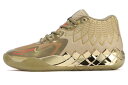 バスケットシューズ バッシュ ラメロボール プーマ Puma MB.01 Golden Child Gold/Orange