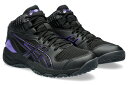 バスケットシューズ バッシュ アシックス Asics DUNKSHOT MB 9 GS Black/Purple 【GS】キッズ