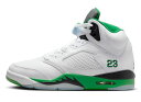 バスケットシューズ バッシュ スニーカー ジョーダン Jordan Wmns Air Jordan 5 Retro W White/Luckey Green ス...