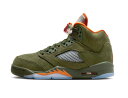 バスケットシューズ バッシュ スニーカー ジョーダン Jordan Air Jordan 5 Retro GS GS Army Olive/Orange/Black ストリート 【GS】キッズ