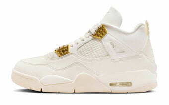 バスケットシューズ バッシュ スニーカー ジョーダン Jordan Wmns Air jordan 4 Retro W Sail/Metallic Gold ストリート 【WOMEN'S】