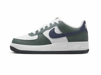 シューズ スニーカー ナイキ Nike Air Force 1 GS GS Whit/Green/Obsidian ストリート 【GS】キッズ