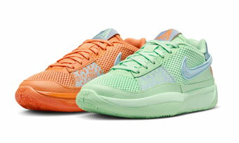 バスケットシューズ バッシュ スニーカー ジャ・モラント ナイキ Nike JA 1 GS Bright Mandarin GS Orange/Green ストリート 【GS】キッズ