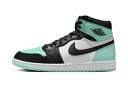 バスケットシューズ バッシュ スニーカー ジョーダン Jordan Air Jordan 1 High Retro OG Green Glow White/Black/Green ストリート