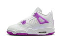 バスケットシューズ バッシュ スニーカー ジョーダン Jordan Air Jordan 4 Retro SE GS Craft GS White/Purple ストリート 【GS】キッズ