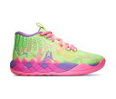 バスケットシューズ バッシュ ラメロボール プーマ Puma MB.01 GS Inverse Toxic GS Pink/Green/Purple 【GS】キ...