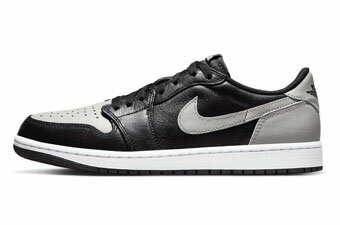 バスケットシューズ バッシュ スニーカー ジョーダン Jordan Air Jordan 1 Low Retro OG Shadow Black/Gray ストリート