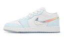 バスケットシューズ バッシュ スニーカー ジョーダン Jordan Air Jordan 1 Low SE　GS GS White/Blue　Glacier ストリート 【GS】キッズ