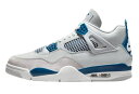バスケットシューズ バッシュ スニーカー ジョーダン Jordan Air Jordan 4 Retro MILITARY BLUE White/Blue スト...