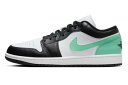 バスケットシューズ バッシュ スニーカー ジョーダン Jordan Air Jordan 1 Low Green Glow White/Black/Green ...