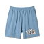 バスケットショーツ バスパン ウェア アクター AKTR MIXTURE LOGO SHORT WIDE PANTS BLUE 【MEN'S】