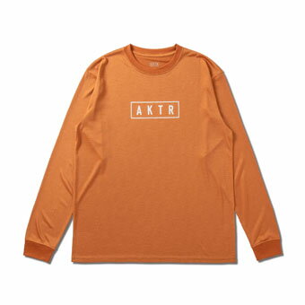 バスケットロング　Tシャツ ウェア アクター AKTR AKTR LOGO L/S SPORTS TEE ORANGE 【MEN'S】